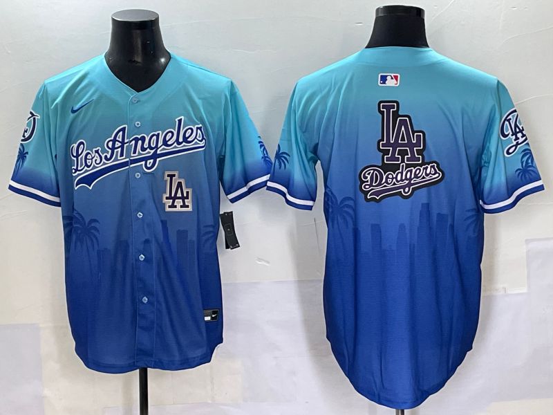 Men 2025 Los Angeles Dodgers Blank Blue Game Nike MLB Jersey style 62623